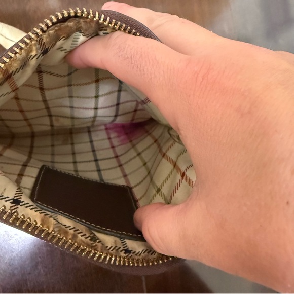 Coach Signature Crossbody Bag Logo Brown Handbag Purse - Picture 6 of 9